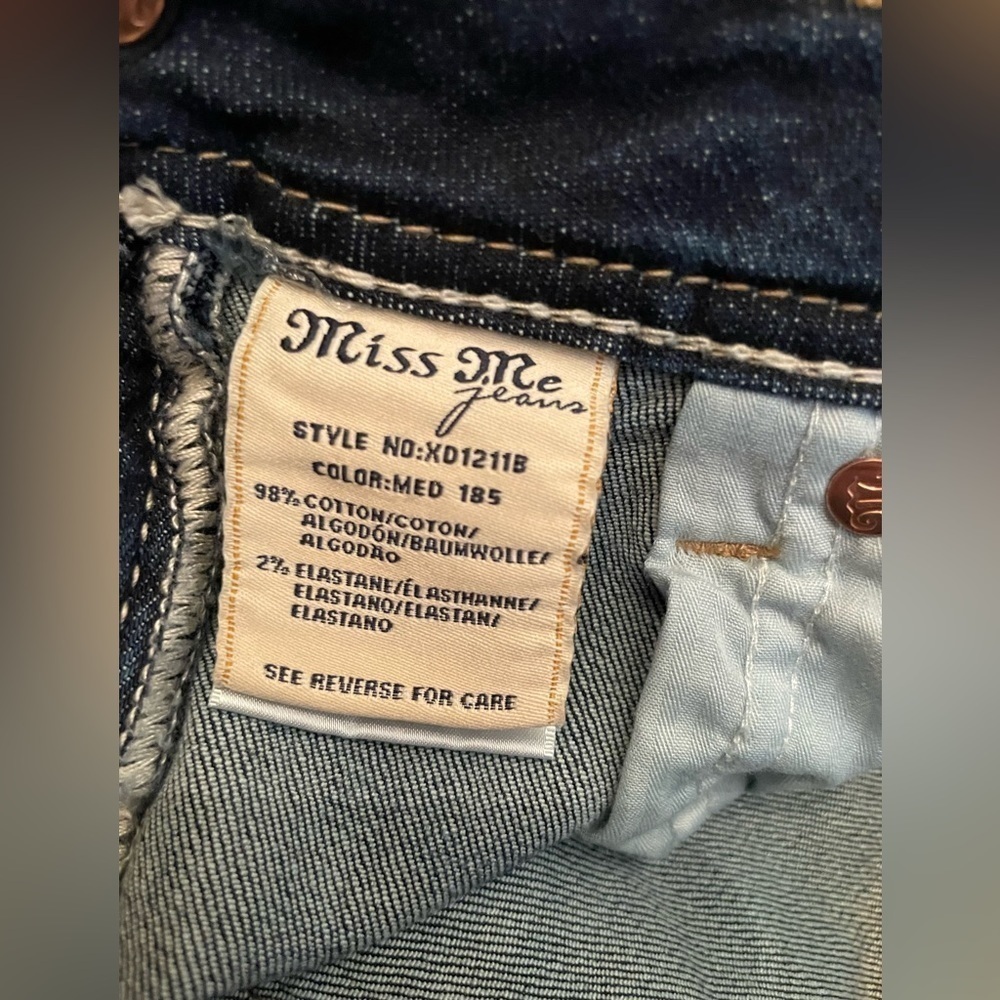 Miss Me Jeans Signature Skinny Jeans women’s size 26 - Picture 4 of 7